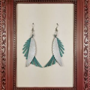 💎Handmade Leather Wings Earrings